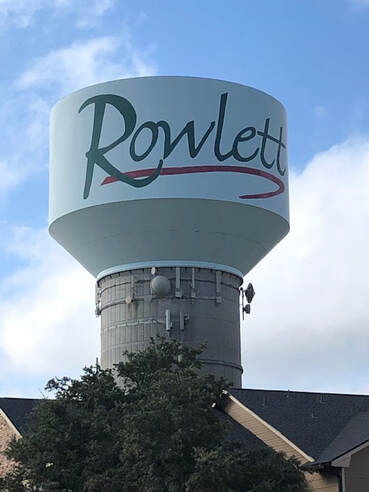 picture of water tower in Rowlett, TX